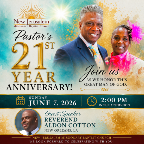 Pastor's Anniversary 2026